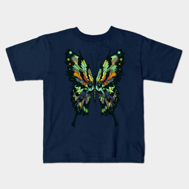 Butterfly Spectrum Kids T-Shirt by dreamboxarts